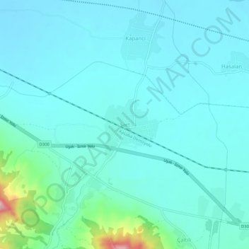 Topografische kaart Sart, hoogte, reliëf