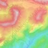 Topografische kaart L'Estachon, hoogte, reliëf