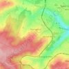 Topografische kaart Les Sables du Moulin À Vent Ou la Route, hoogte, reliëf