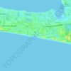 Topografische kaart Tang-O-Mar Beach, hoogte, reliëf