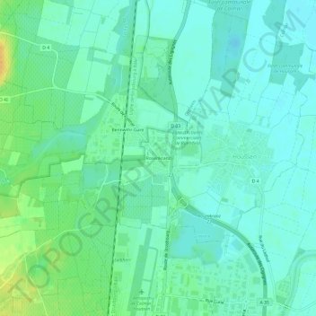 Topografische kaart Rosenkranz, hoogte, reliëf