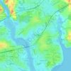 Topografische kaart Le Corpont, hoogte, reliëf
