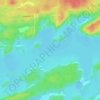 Topografische kaart Clearwater Bay, hoogte, reliëf