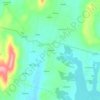 Topografische kaart O Outeiro, hoogte, reliëf