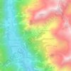 Topografische kaart Cialfrezzo Inferiore, hoogte, reliëf