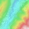 Topografische kaart Hameau du Buisson, hoogte, reliëf