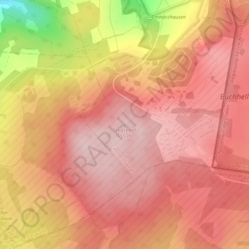 Topografische kaart Stegskopf, hoogte, reliëf