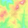 Topografische kaart ዓረዛ Areza عرزا, hoogte, reliëf