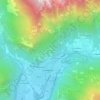 Topografische kaart Pianazzola, hoogte, reliëf