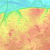 Topografische kaart La Canauderie, hoogte, reliëf