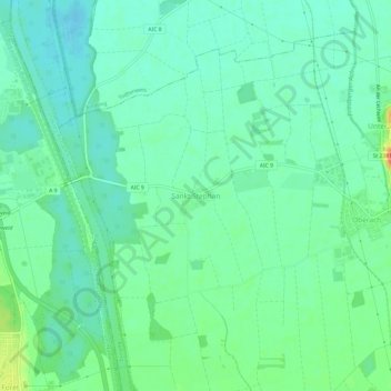 Topografische kaart Sankt Stephan, hoogte, reliëf