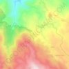 Topografische kaart Arga de Baixo, hoogte, reliëf