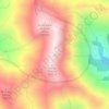 Topografische kaart Punta La Marmora, hoogte, reliëf