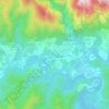 Topografische kaart La Trivalle, hoogte, reliëf