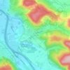 Topografische kaart Dangstetten, hoogte, reliëf