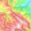 Topografische kaart Roquecezière, hoogte, reliëf