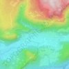 Topografische kaart Srednja vas v Bohinju, hoogte, reliëf