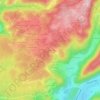 Topografische kaart Les Breuchots, hoogte, reliëf