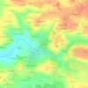 Topografische kaart La Hubaudière, hoogte, reliëf