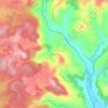 Topografische kaart La Meynarde, hoogte, reliëf