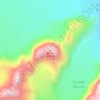 Topografische kaart Mount Asgard, hoogte, reliëf