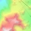 Topografische kaart Triangle du Tacul, hoogte, reliëf