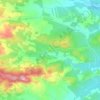 Topografische kaart Pech-Saalamou, hoogte, reliëf