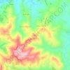 Topografische kaart Ginestreto, hoogte, reliëf