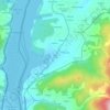Topografische kaart Fabal, hoogte, reliëf