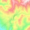Topografische kaart Soda Springs, hoogte, reliëf