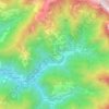 Topografische kaart Volegno, hoogte, reliëf