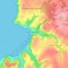 Topografische kaart Lan Gily, hoogte, reliëf