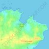 Topografische kaart Queran, hoogte, reliëf