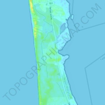 Topografische kaart Skodbjerge, hoogte, reliëf