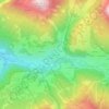 Topografische kaart Plan da Tieja, hoogte, reliëf