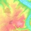 Topografische kaart Le Bois du Chânet, hoogte, reliëf