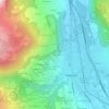 Topografische kaart La Torche, hoogte, reliëf
