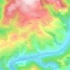 Topografische kaart Marabonne, hoogte, reliëf
