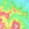 Topografische kaart Le Couvent, hoogte, reliëf