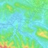 Topografische kaart Zalošče, hoogte, reliëf
