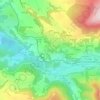 Topografische kaart Les Pans, hoogte, reliëf