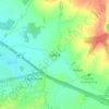 Topografische kaart Salford, hoogte, reliëf