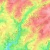 Topografische kaart Les Châtres, hoogte, reliëf