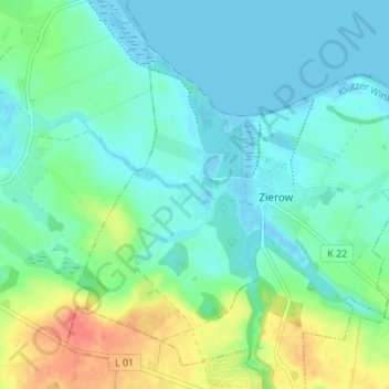 Topografische kaart Eggerstorf, hoogte, reliëf