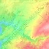 Topografische kaart Le Trimoulet, hoogte, reliëf
