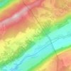 Topografische kaart Les Granges d'Agneau, hoogte, reliëf