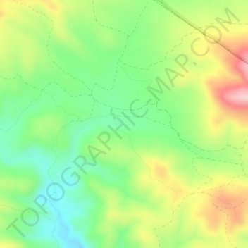 Topografische kaart La Vallesa, hoogte, reliëf
