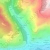 Topografische kaart Perrianaz, hoogte, reliëf