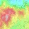 Topografische kaart Sanfins de Ferreira, hoogte, reliëf