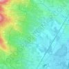 Topografische kaart Les Fargets, hoogte, reliëf